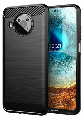 Productafbeelding van Beschermhoes voor Nokia G10/G20 telefoon, siliconen hoesje, bumper, carbonkleur