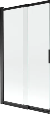Produktbild von Mexen Fox Duschabtrennung, 2-flügelig, verschiebbar 100 x 150 cm, transparent, schwarz - 891-100-002-70-00