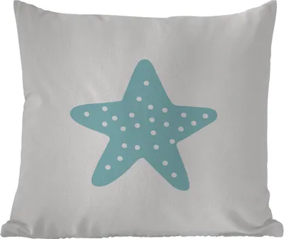 Produktbild von MuchoWow® Outdoor Kissen - Stern - Punkte - Pastell - Mädchen - Jungen - Kinder - 40x40 cm - Wetterfest - Lounge Kissen - Kopfkissen - Interieur - Polster mit Bild
