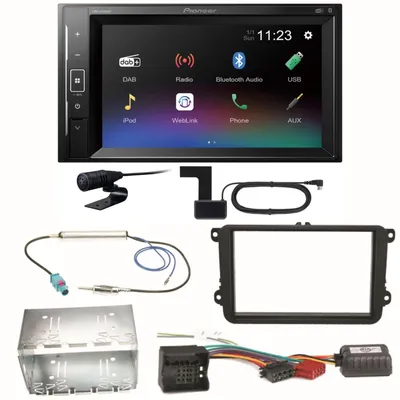 Produktbild von Pioneer DMH-A240DAB DAB+ Bluetooth Einbauset für Golf 5 6 Passat 3C CC B7 Touran