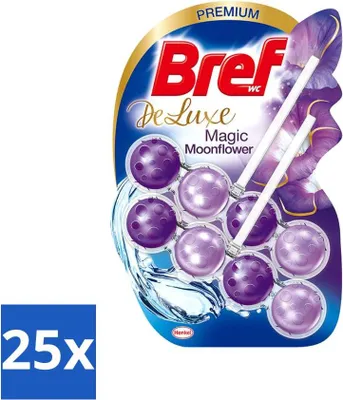 Produktbild von Bref WC De Luxe - Toilettenblock - Magic Moonflower - 2 Blöcke - Vorteilspack - 25 Stücke