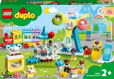 Image de LEGO 10956 DUPLO Parc d'attractions avec fête foraine et train
