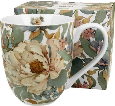 Obrázok produktu pre Porcelánový hrnek XXL Peony White