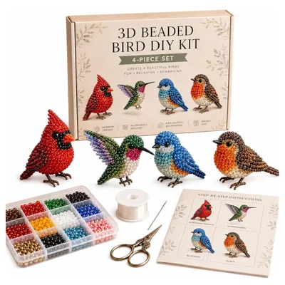 Image de Kit de création d'animaux en perles 3D, avec tout le matériel nécessaire