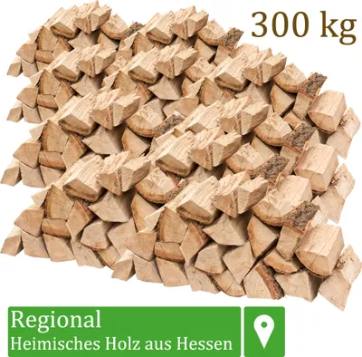Obrázek produktu pro Palivové dřevo palivové dřevo dub 300 kg Pro kamna a krbové mísy grilovací polena Dřevo 25 cm sušené v peci Flameup