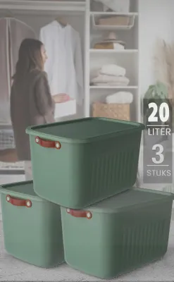 Produktbild von Tobeyz – Aufbewahrungsbox – Aufbewahrungsdose – 20 L BPA-freier Kunststoff mit Deckel – Stapelbar