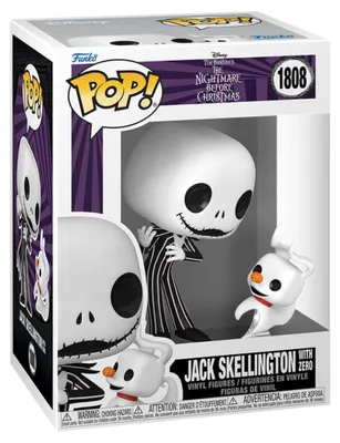 Produktbild von Funko Pop! Movies: The Nightmare Before Christmas - Jack Skellington with Zero #1808