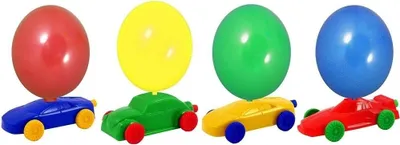 Produktbild von Luftballon Auto Rennen Ballonautos, ideale Partygeschenke Glücksbringer/ Beutetaschenfüller / Mitgebsel 24 Stück