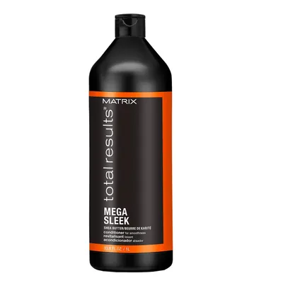 Obrázok produktu pre Matrix Total Results Mega Sleek, Ženy, Profesionálny kondicionér na vlasy, Krepovité vlasy, Nepoddajné vlasy, Všetky farby, Proti krepovitosti, Hydratačný, Vyhladenie, Zmäkčovadlo, 1000 ml