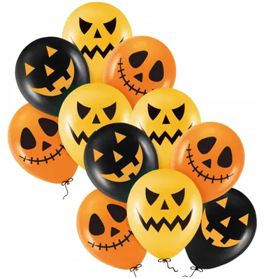 Produktbild von PartyPal Halloween Luftballons Deko Set Kürbis 12 Stück