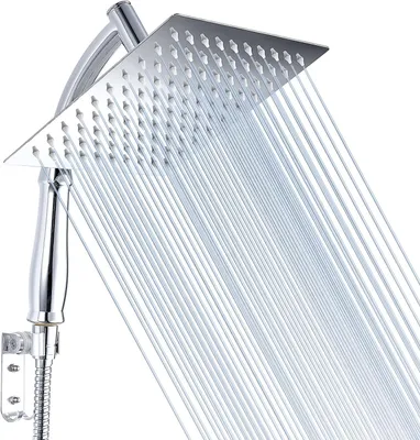 Immagine prodotto di Doccia a soffione con flessibile per doccetta - Doccette manuali ad alta pressione realizzate in acciaio inossidabile