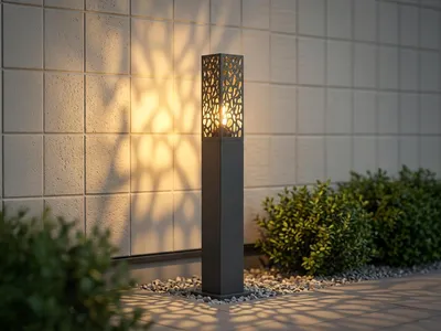 Produktbild von LED Außenwegeleuchten Edelstahl Anthrazit Pollerleuchten Gartenlampen mit Strom