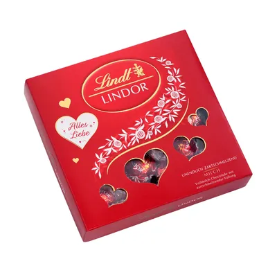 Immagine prodotto di Lindt Lindor regalo con ritagli di cuore infinitamente fondente 187g