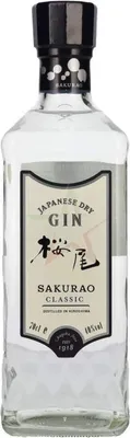 Obrázek produktu pro Sakurao Japanese Dry Gin CLASSIC, 40 %, objem 0,70 litru.