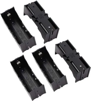 Image de Boîte de rangement en plastique noire pour 5 piles BLM 26650