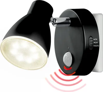 Produktbild von LED Nachtlicht mit Bewegungsmelder schwarz