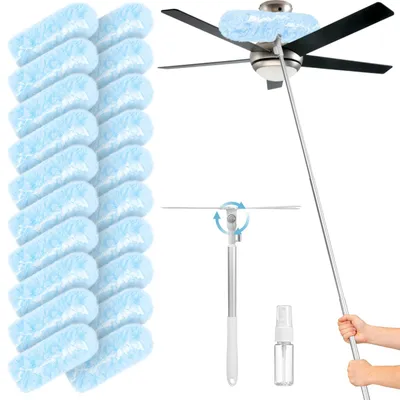 Teleskop-Staubwedel 180 cm mit 20 Nachfülltüchern