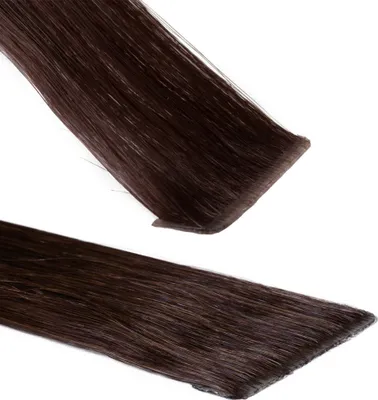 Produktbild von hair2heart Neviditeľné pásky na predlžovanie ľudských vlasov Premium - 10 pások 50cm 6/3 tmavá blond zlatá