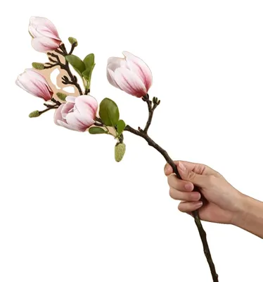 Produktbild von Künstliche Blumen, Seidenmaterial, Ideal für Feiern, Rosa, 3 Stück-d
