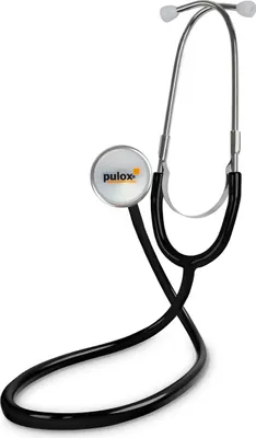 Produktbild von Pulox SC-10 - Einschlauch Stethoskop mit Flachkopf-Bruststück aus Aluminium