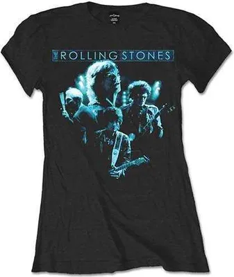 Zdjęcie produktu dla The Rolling Stones Band Glow Black S Damskie Koszulka