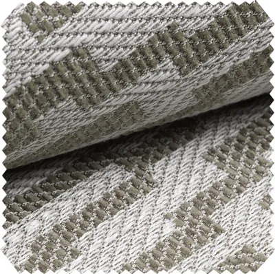 Produktbild von novely® exquisit ATTRACTO Polsterstoff im Leinen-Naturlook - Schwer Entzündbarer Möbelstoff mit Aztekenmuster - Pflegeleichte Meterware 1lfm - Farbe: 06 Braun