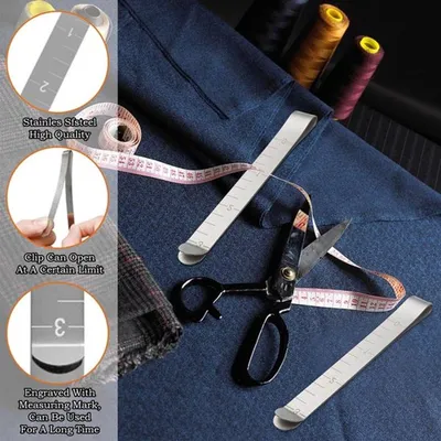 Nähclips 25 Stück - Edelstahl Zoomclips - Rostfrei - Klemstruktur - Geeignet zum Nähen - 7,5 cm Breite