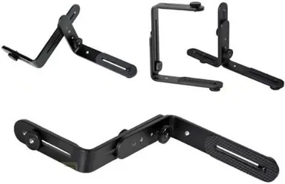 Productafbeelding van Dubbele L-vormige Beugel - Camera Houder Mount - Stabiliteit Verhogen - Verstelbaar Ontwerp - 18.7 x 15.1 x 3.3 cm
