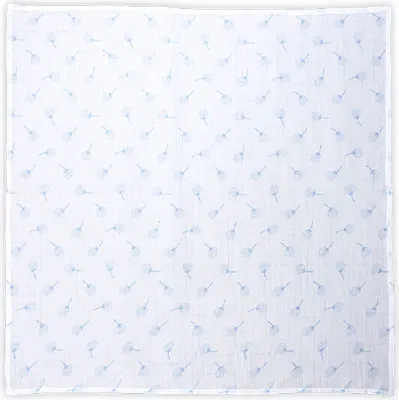 Immagine prodotto di Coperta Lorelli, coperta per neonato in mussola di cotone, dimensioni 80 x 80 cm, dalla nascita, colore azzurro