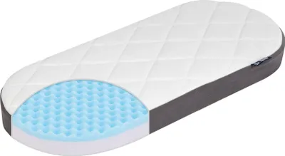 A cutaway view of a mattress.