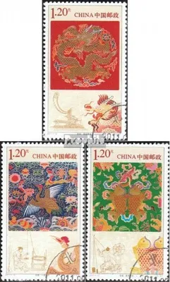 Produktbild von Briefmarken Volksrepublik China 2011 Mi 4248-4250 (kompl.Ausg.) gestempelt Wolkenbrokat