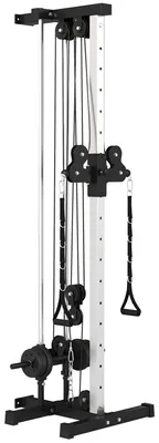 Imagen del producto de Estación de entrenamiento multifuncional ajustable con sistema de poleas dobles | Color: | Dimensiones: 60 x 62 x 200 cm
