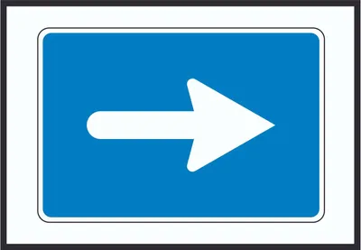 Produktbild von In Pfeilrichtung fahren rechts Symbol A3 (297x420mm)
