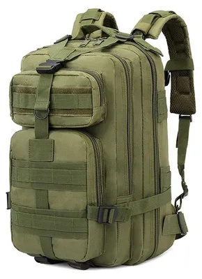 Obrázek produktu pro Taktický batoh, design MOLLE, objem 30 litrů, zelený