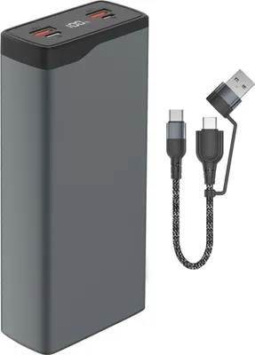 Produktbild von 4smarts Powerbank VoltHub Pro 26800mAh QuickCharge PD gunmetal