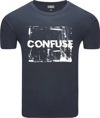 Produktbild von Diarbo Herren T-Shirt mit Grusel-Druck Verwechseln Dunkelgrau Gr.XXL
