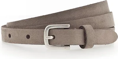 Immagine prodotto di Vanzetti Pelle cintura cintura in vita Slim Velours Belt W90 Taupe grigio talpa