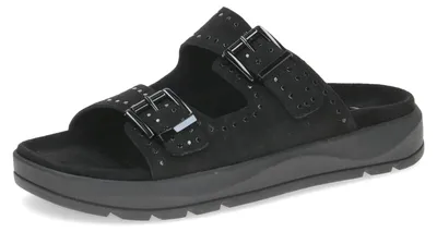 Produktbild von Caprice Damen Sandale aus Leder, Schwarz (Black Suede), 37