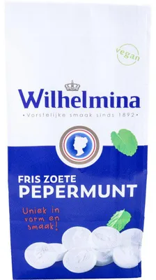 Produktbild von Wilhelmina Pepermunt 200g – Frische Pfefferminzbonbons, klassischer Geschmack