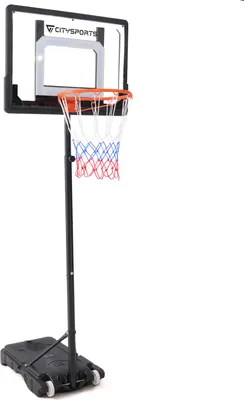 Produktbild von CITYSPORTS Basketballkorb mit Transportrollen Basketballständer Höhenverstellbar 180-305CM , Basketballkorb für KINDER,