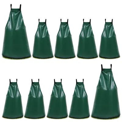 Immagine prodotto di Yakimz Treebag, confezione da 10 sacchi per irrigazione da 75 litri, sacchetti per irrigazione, sacchi d'acqua per alberi, verde