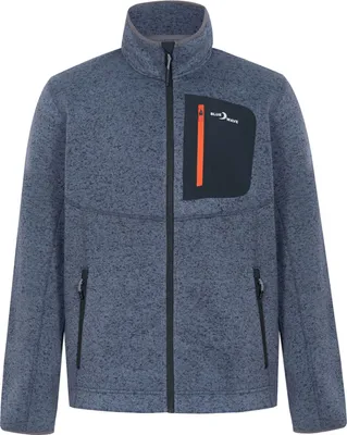Produktbild von Blue Wave Herren Strickfleecejacke Liam mit Stehkragen - Fleecejacke in Strickoptik in Steel Blue Größe L