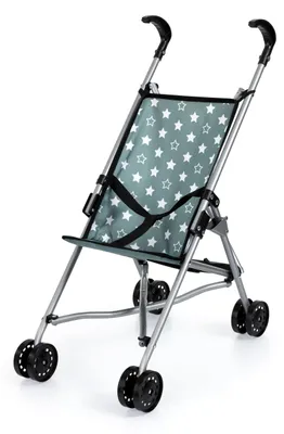 Productafbeelding van Bayer Design 30558AA Poppenbuggy, inklapbaar, met dubbele wielen, veiligheidsgordel, van metaal