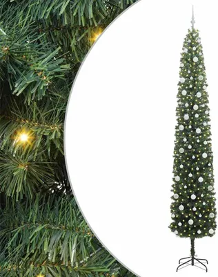 Immagine prodotto di vidaXL Albero di Natale artificiale con 300 LED con supporto verde 270 cm