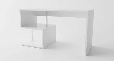Immagine prodotto di Scrivania con 2 Ripiani 140x60x77,5 cm Esse Bianco Lucido