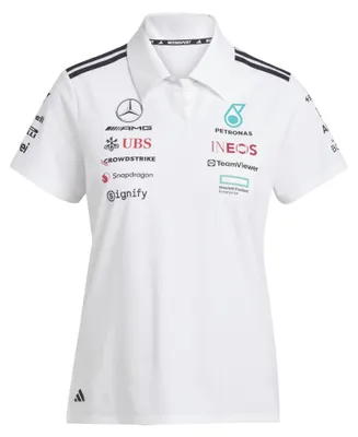 Zdjęcie produktu dla Koszulka polo damska adidas Mercedes-AMG Petronas Formula One Team, biała