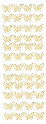 Produktbild von 300 Stück Goldene Metallornamente für Bastelarbeiten und Festdekoration