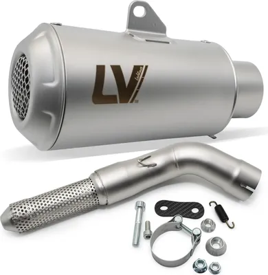 Immagine prodotto di Silenziatore posteriore LeoVince LV-10 omologato, in acciaio inossidabile, compatibile con Kawasaki Z 900 / A2, anno di produzione 2025-2026, E5+
