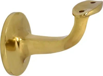 Produktbild von Handlaufhalter HLH 4543 Messing poliert gewölbte Auflage Handlaufträger Stütze