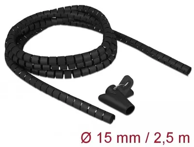 Produktbild von DeLOCK 18835, Schwarz, Polyethylen, 1,5 cm